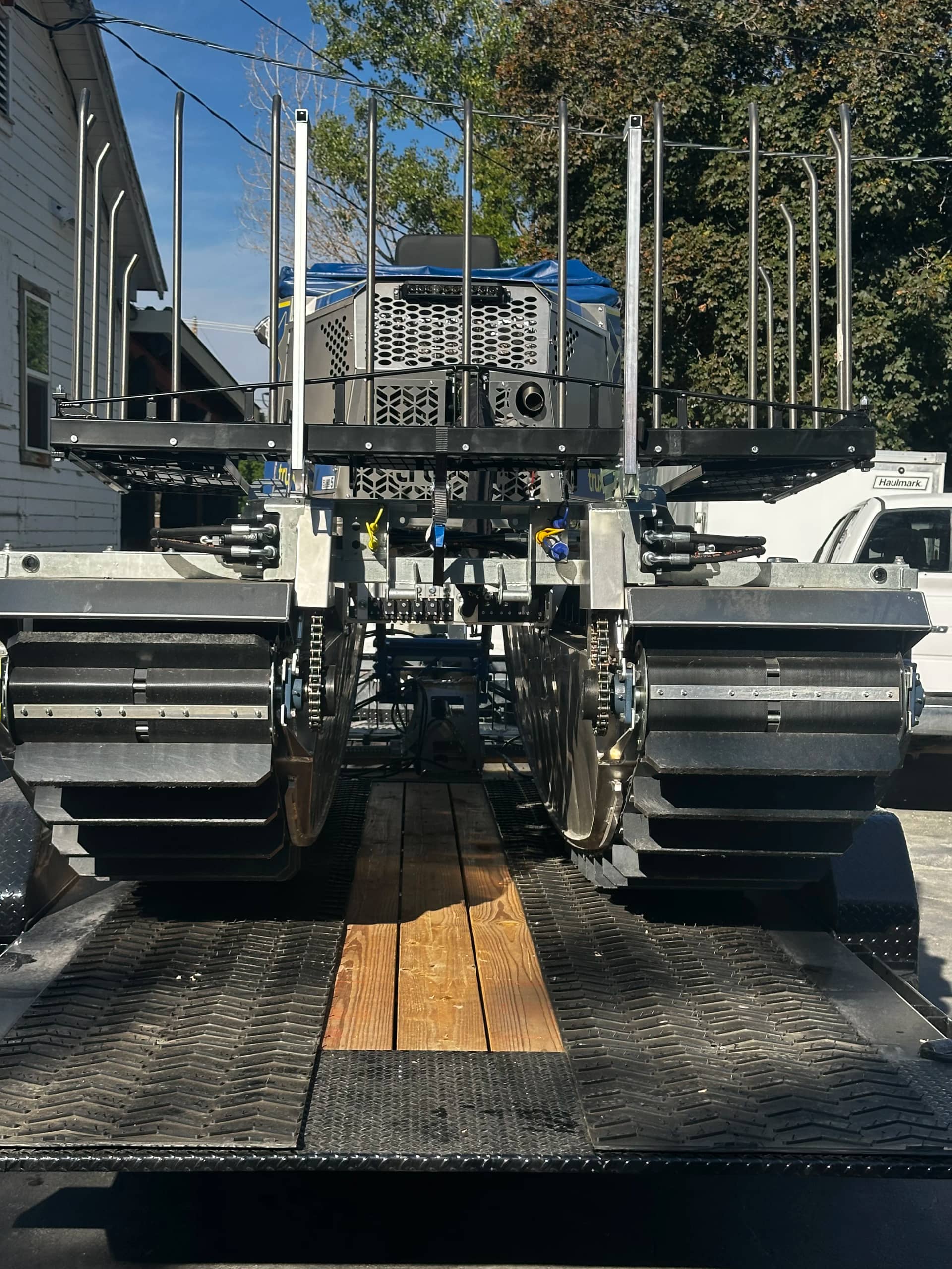 Reed removal approach by The Water Raptor