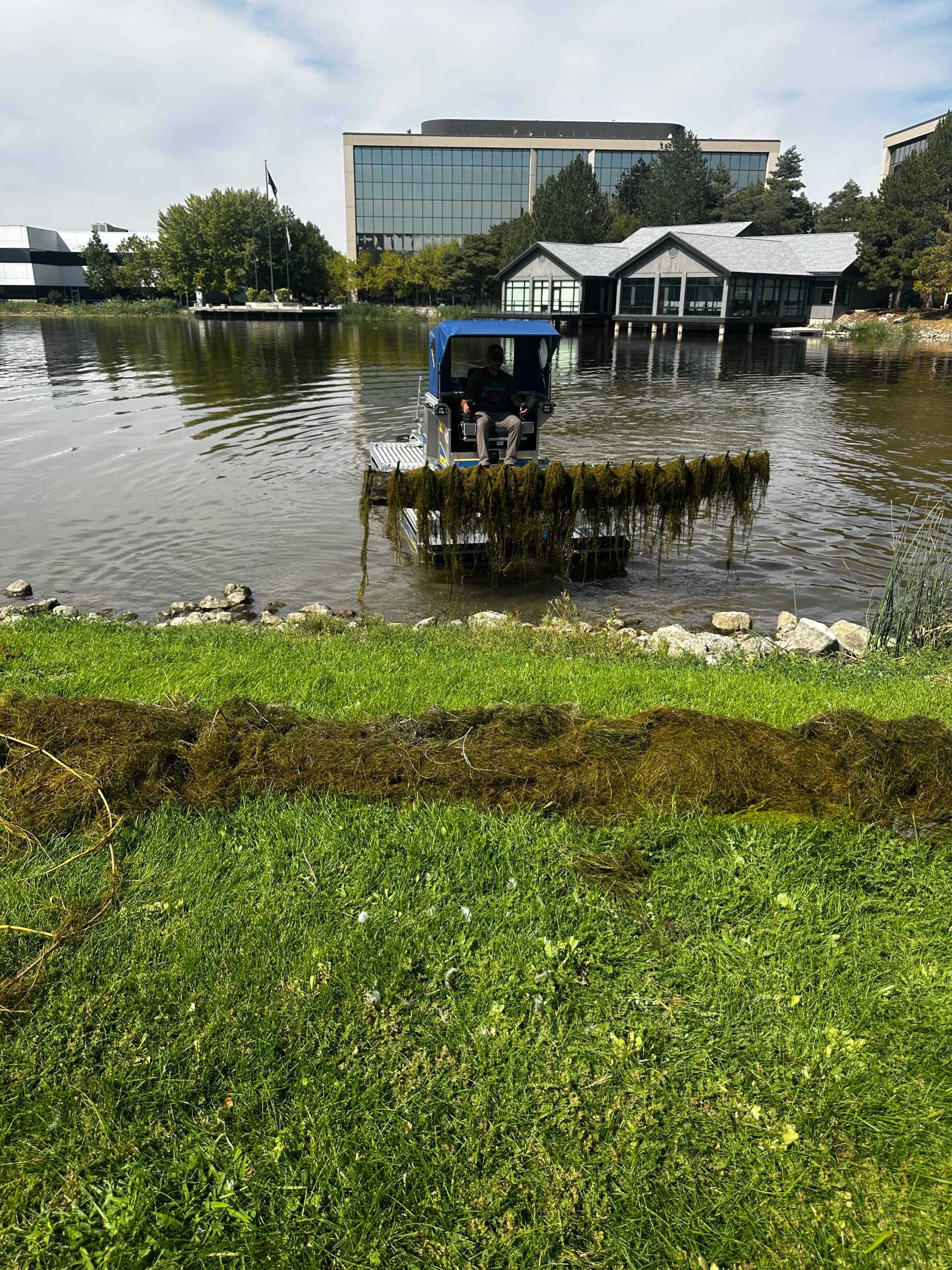 Dredge pump staging by The Water Raptor